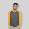 Polo Henley GrayMustard