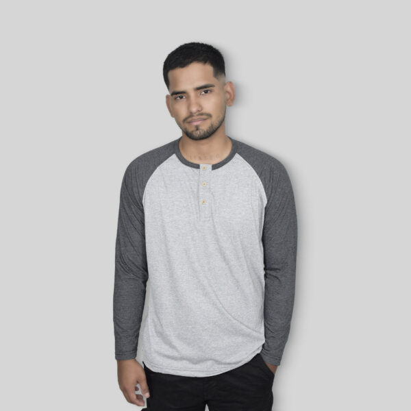 Polo Henley MelangeGray