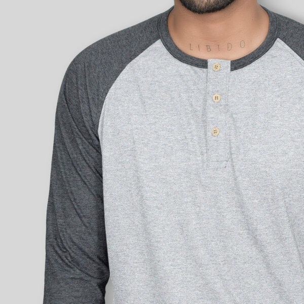 Polo Henley MelangeGray