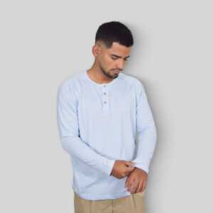 Polo Henley Sky