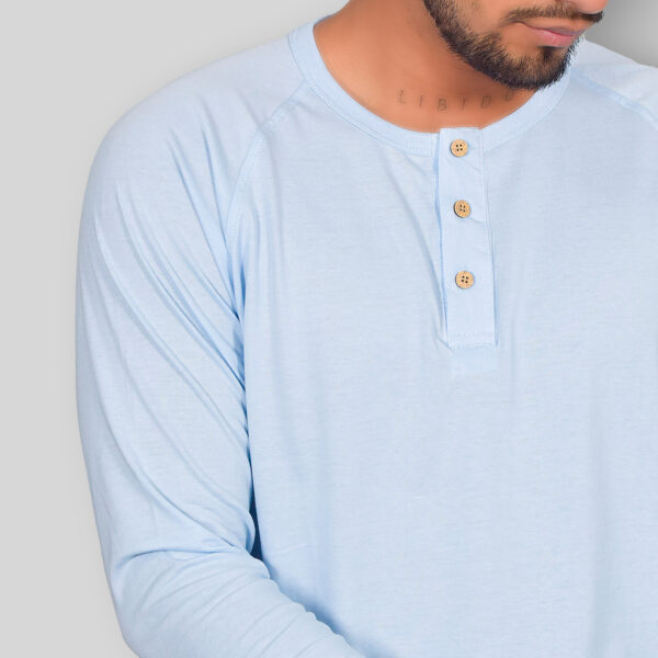 Polo Henley Sky