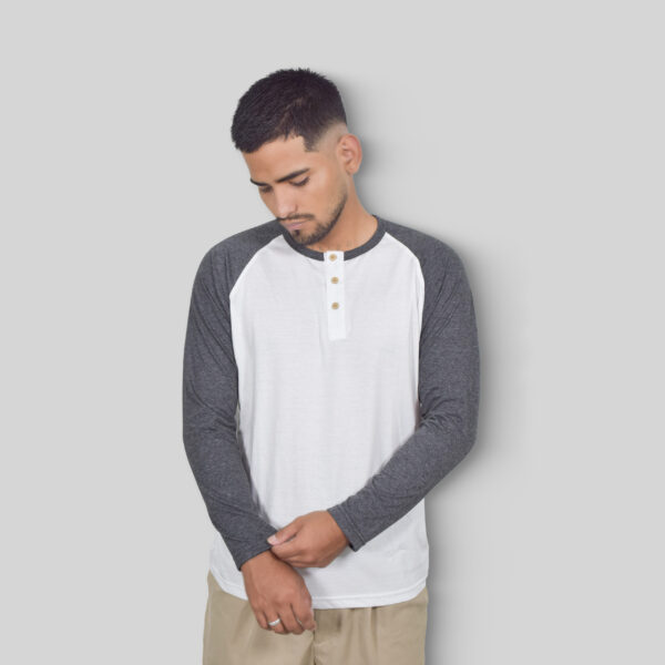 Polo Henley WhiteGray