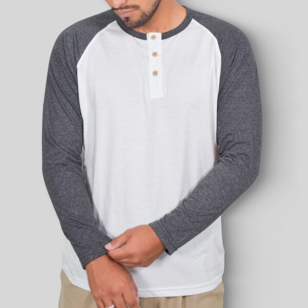 Polo Henley WhiteGray