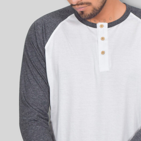 Polo Henley WhiteGray