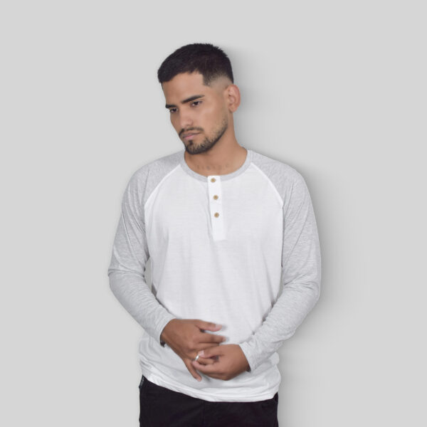 Polo Henley WhiteMelange