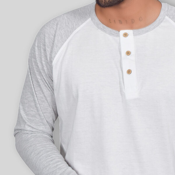 Polo Henley WhiteMelange