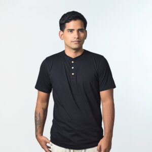 Polo Henley Obsidian