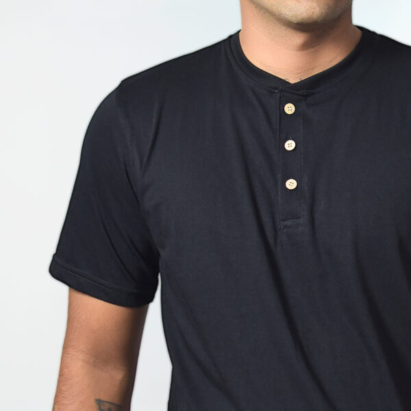 Polo Henley Obsidian