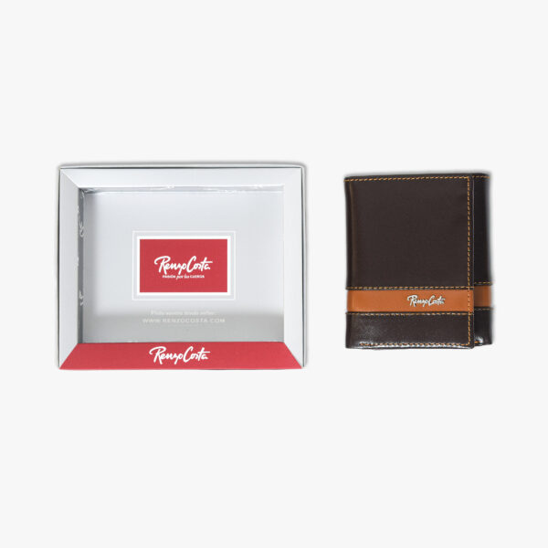 3_billetera_marron_con_naranja2 Billetera de tres cuerpos